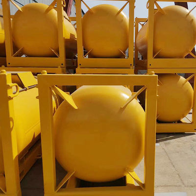 UN T21 خزان تخزين كيميائي محمول للسوائل البيروفورية 7520L 6 بار MAWP 18.2 بار اختبار